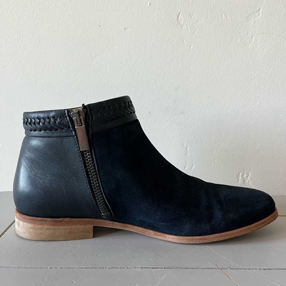 Comptoir Des Cotonniers Women’s Navy Suede/Leather Ankle Boots - 38EU/8US - Picture 9 of 11